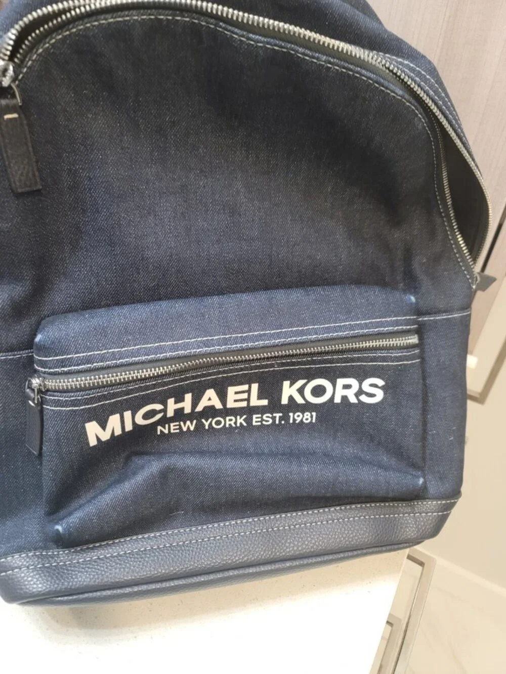Michael Kors “Cooper” Denim Backpack New NWoT